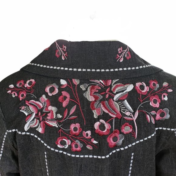 Susan Graver Charcoal Grey Jacket Size Small - Picture 4 of 14